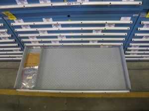 LISTA HEAVY DUTY 9-DRAWER PARTS CABINET W/ CONTENTS (W-50) LOADING & HANDLING FEE $25-